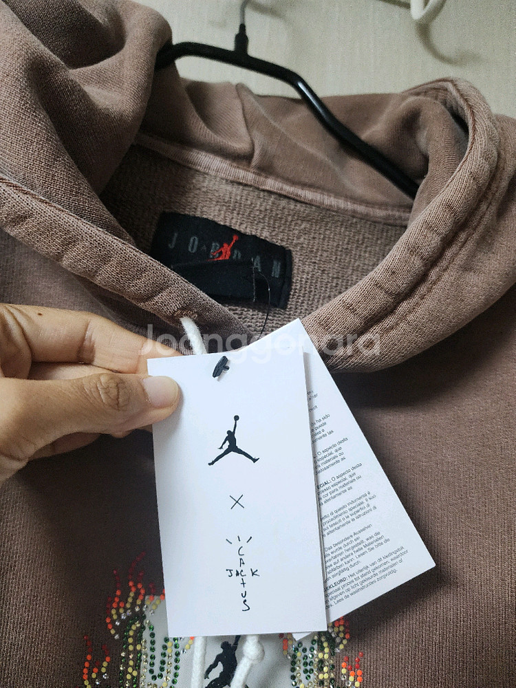 (정품) 나이키 조던 트래비스캇 캑터스잭 피그먼트 후드티 (새제품)--6