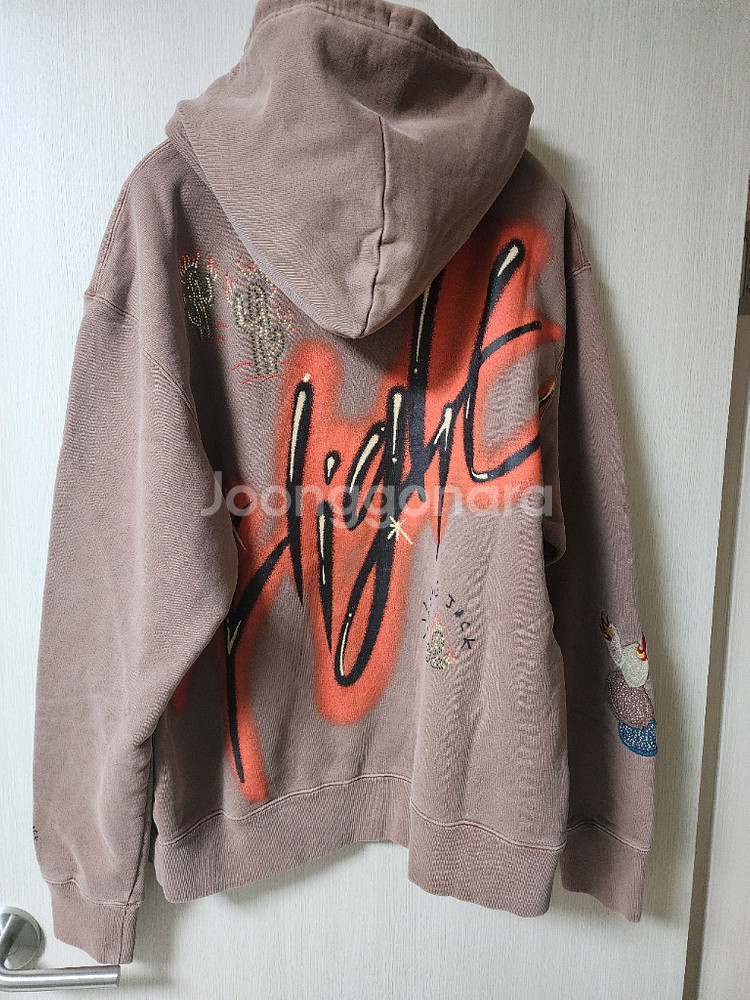 (정품) 나이키 조던 트래비스캇 캑터스잭 피그먼트 후드티 (새제품)--5