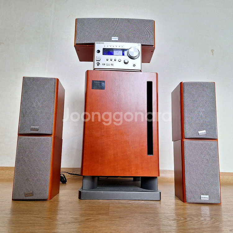 온쿄 5.1 빈티지 홈시어터 스피커 세트 레트로--3