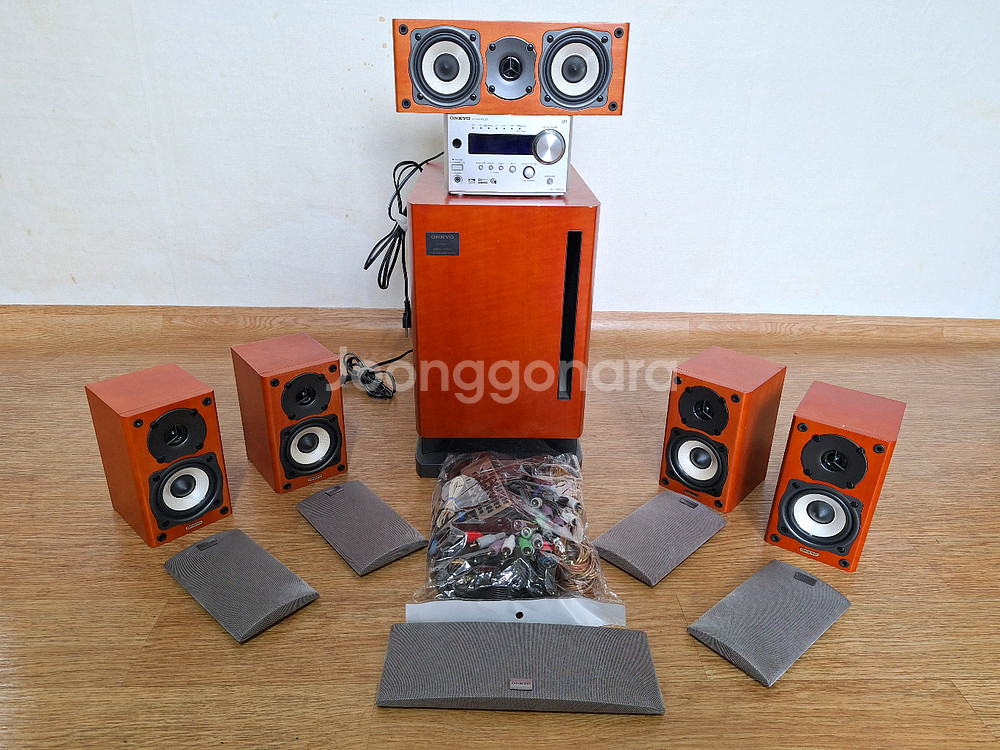 온쿄 5.1 빈티지 홈시어터 스피커 세트 레트로--1
