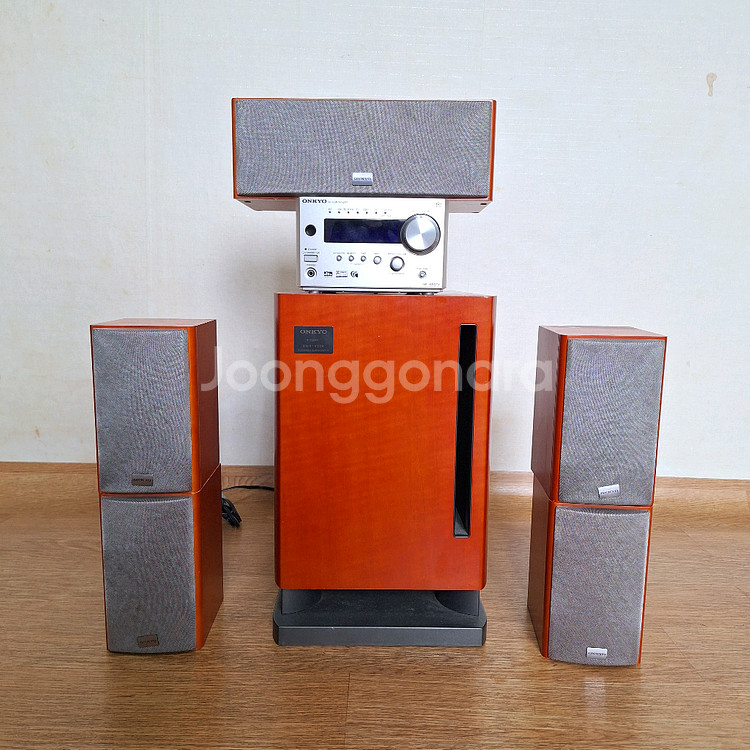 온쿄 5.1 빈티지 홈시어터 스피커 세트 레트로--2