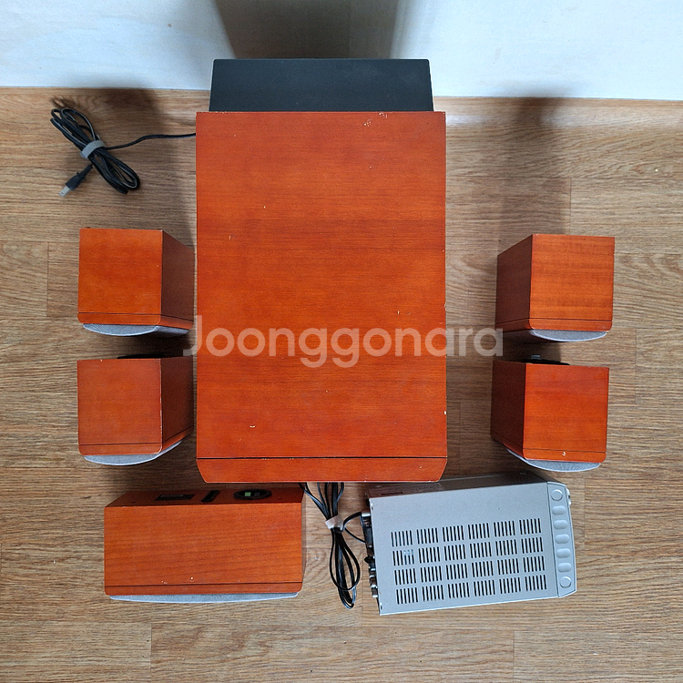 온쿄 5.1 빈티지 홈시어터 스피커 세트 레트로--7