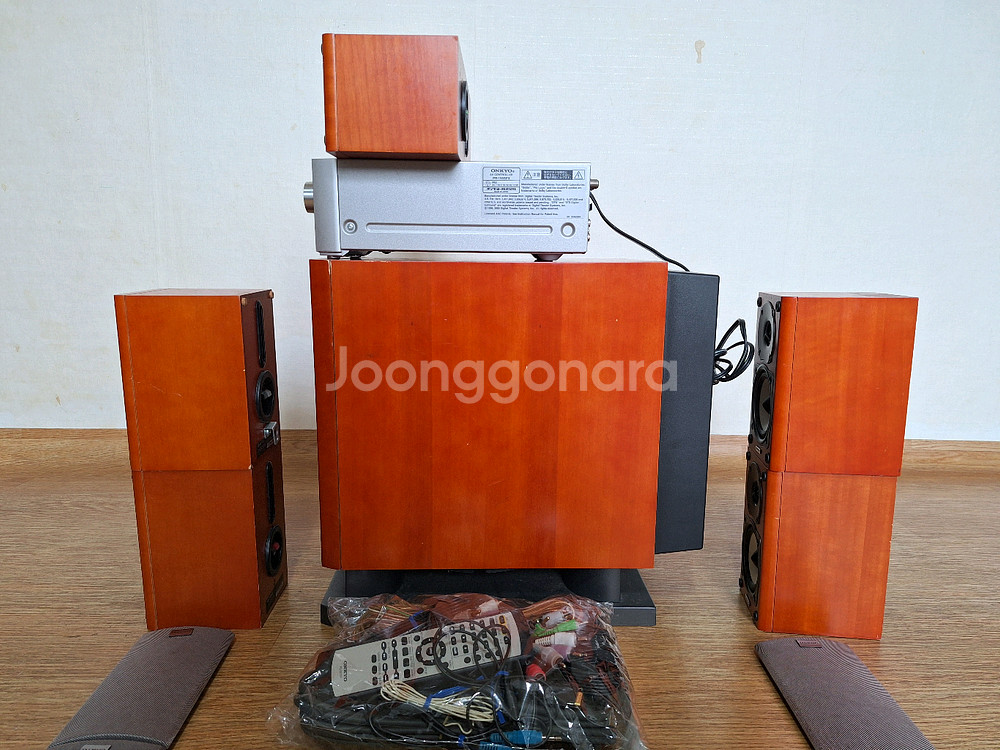 온쿄 5.1 빈티지 홈시어터 스피커 세트 레트로--5