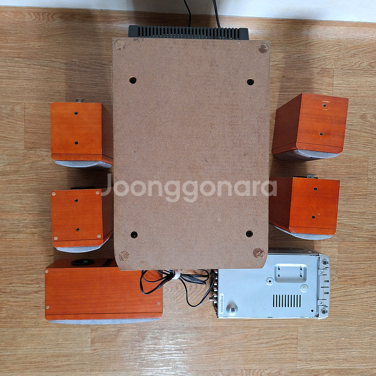 온쿄 5.1 빈티지 홈시어터 스피커 세트 레트로--8