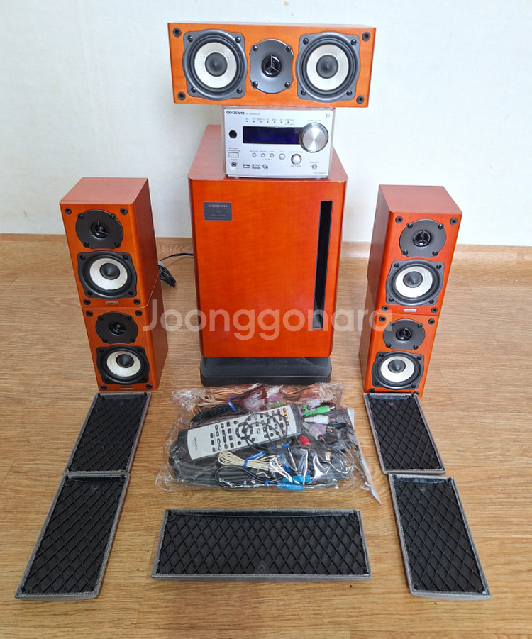 온쿄 5.1 빈티지 홈시어터 스피커 세트 레트로--0