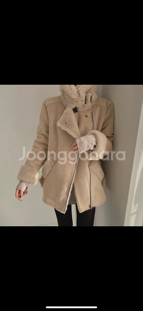 모던로브 무스탕 (베이지)--6