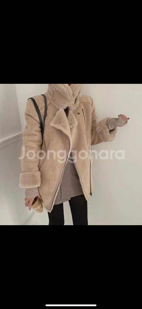 모던로브 무스탕 (베이지)--5