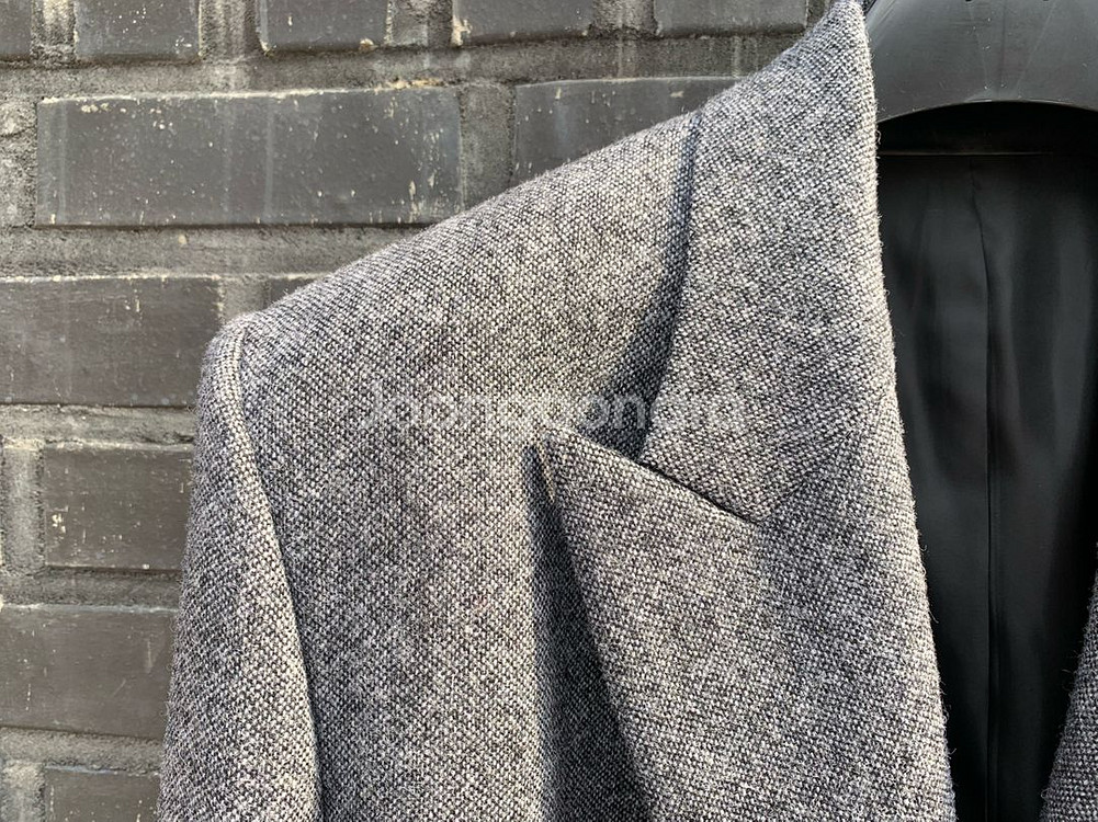 준지 헤링본 울 더블 코트 피크드라펠 상태깨끗 50사이즈(105--1