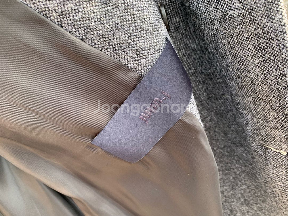 준지 헤링본 울 더블 코트 피크드라펠 상태깨끗 50사이즈(105--6