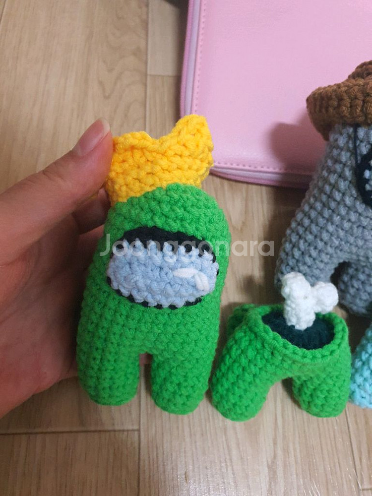 손뜨개 어몽어스 미니 인형 5종 세트--1