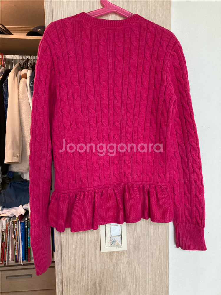 여아 폴로 랄프로렌 케이블 니트 가디건 L(12-14)--2