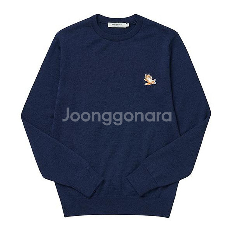 메종키츠네 칠렉스 폭스 클래식 울니트 (남자/L)--0