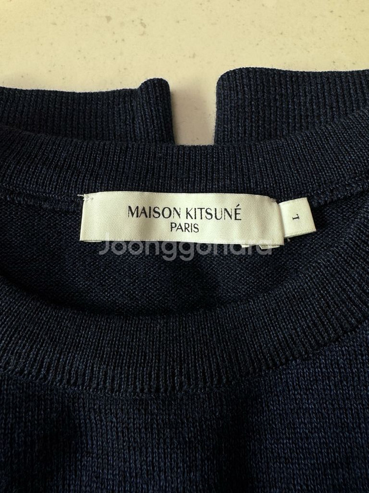 메종키츠네 칠렉스 폭스 클래식 울니트 (남자/L)--3