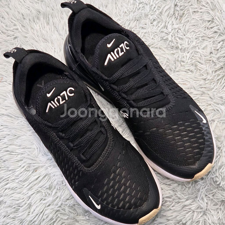 3a-22:나이키 에어맥스 270 블랙 (230mm)--3
