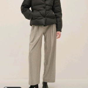 새상품 한섬 시스템 구스다운 패딩 블랙 55/타임 더캐시미어