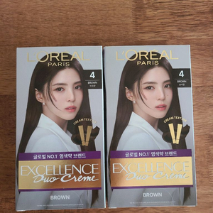 로레알 엑셀랑스 듀오크림 4호 브라운