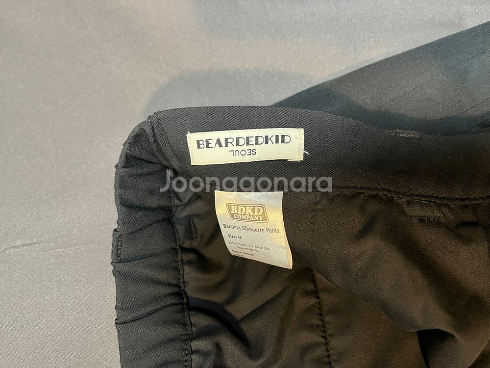 비얼디드키드 실루엣 팬츠 (블랙) 사이즈 M--0