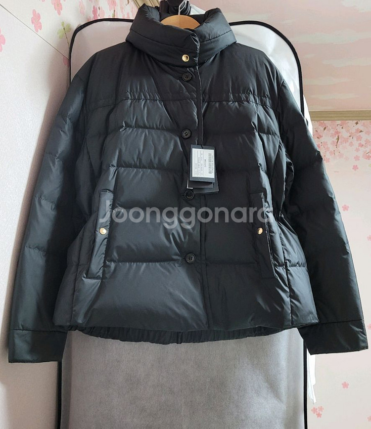 새상품 한섬 시스템 구스다운 패딩 블랙 55/타임 더캐시미어--2