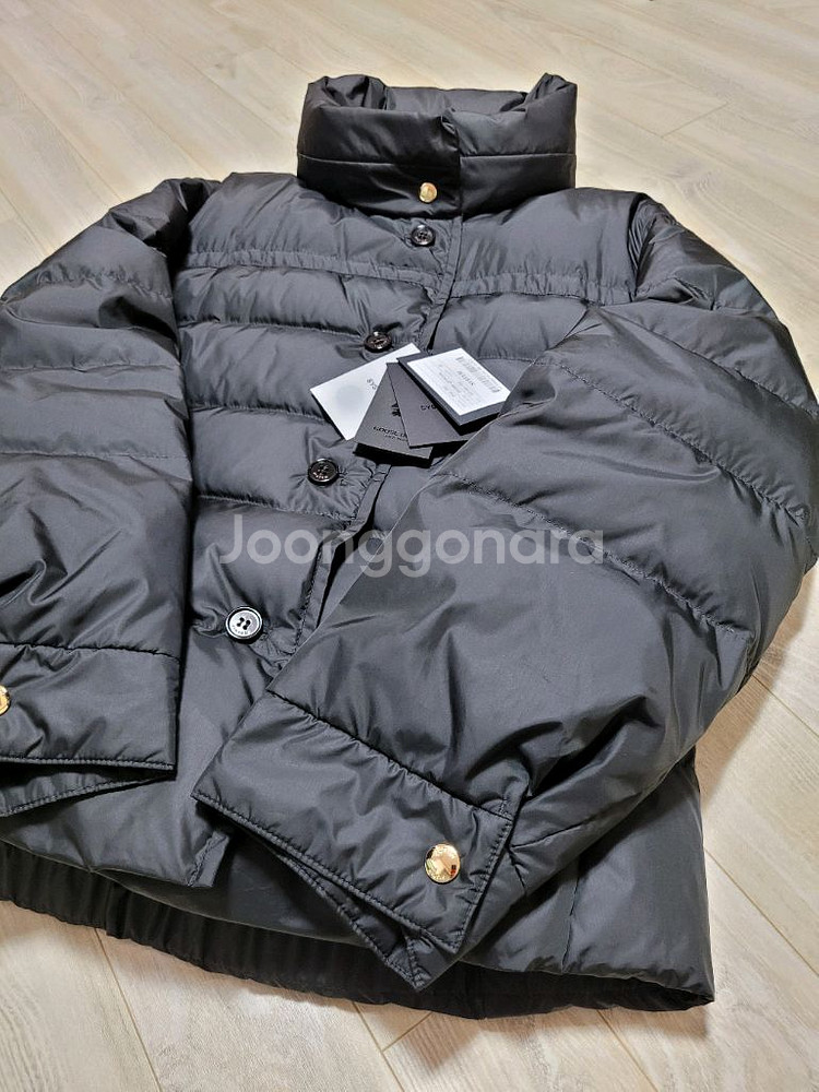 새상품 한섬 시스템 구스다운 패딩 블랙 55/타임 더캐시미어--7