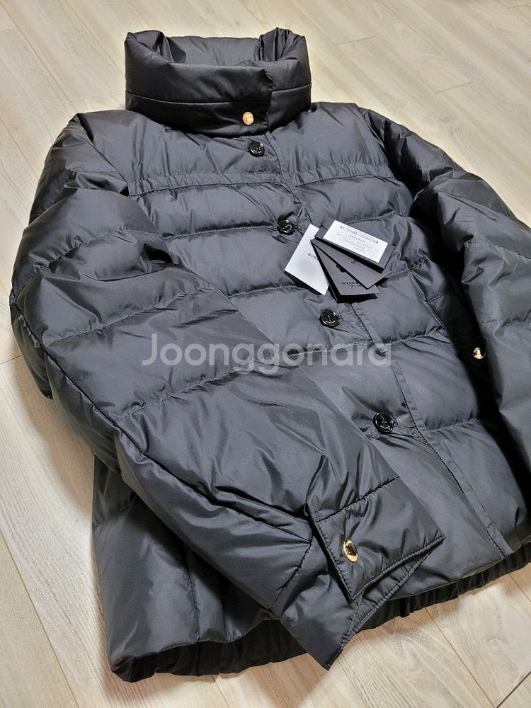 새상품 한섬 시스템 구스다운 패딩 블랙 55/타임 더캐시미어--6