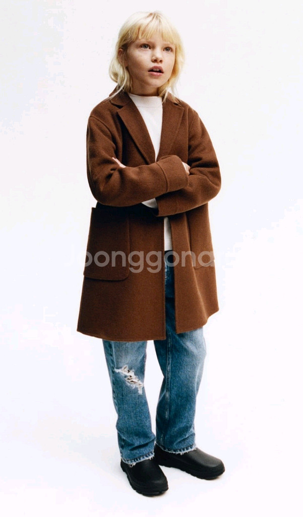 자라키즈 울패브릭코트 6y 새상품--0