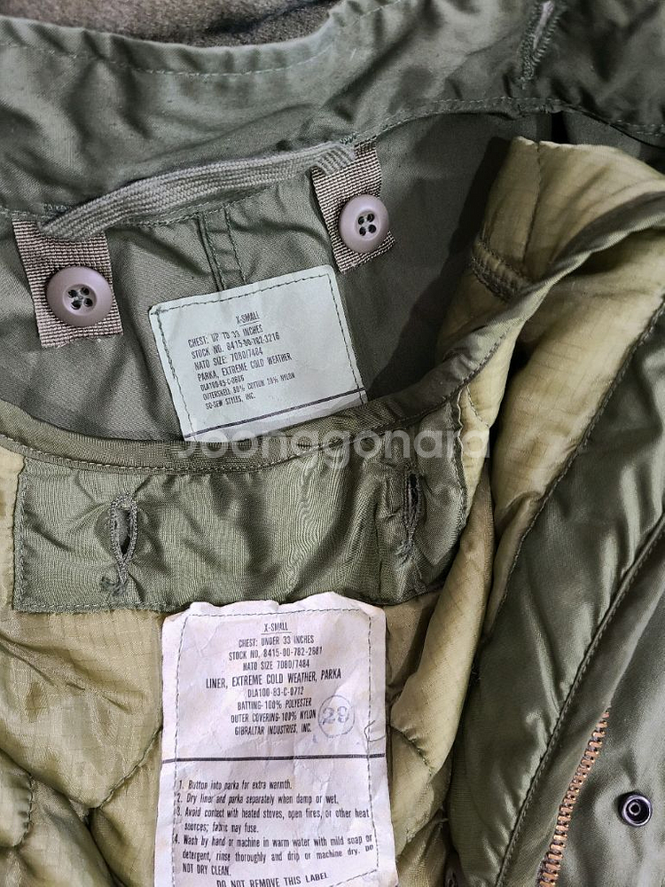 미군 오리지널 M65 피쉬테일 개파카--1