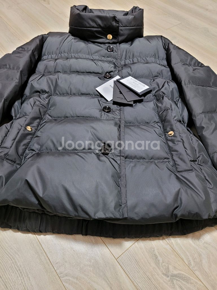새상품 한섬 시스템 구스다운 패딩 블랙 55/타임 더캐시미어--10
