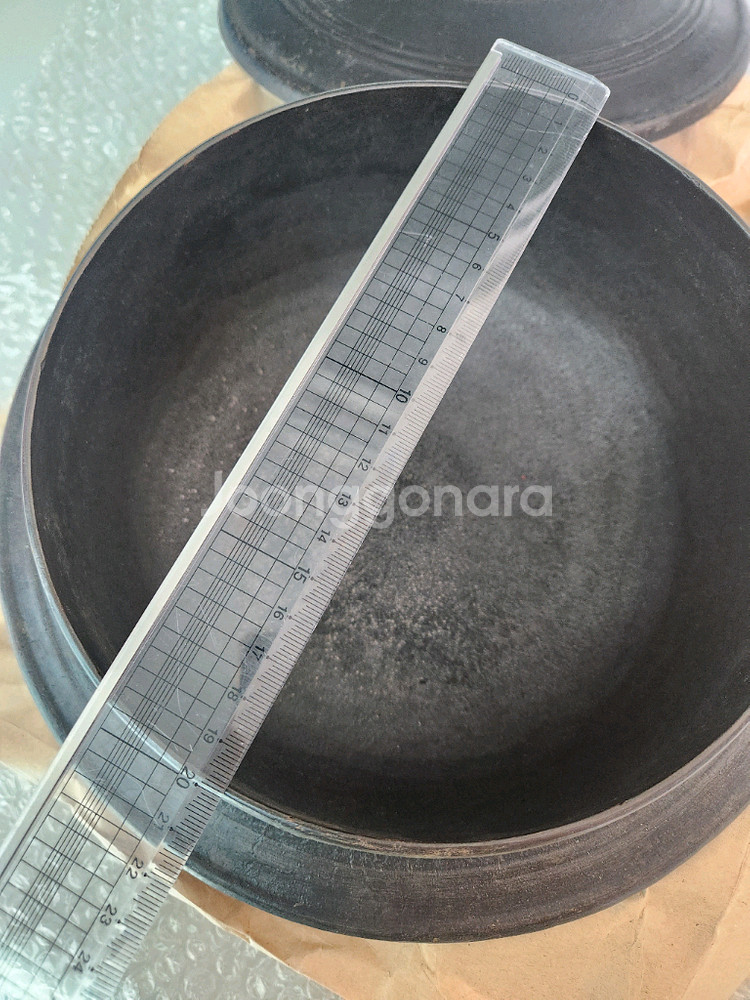 운틴가마 구형 무쇠솥 쌍솥 20cm--3