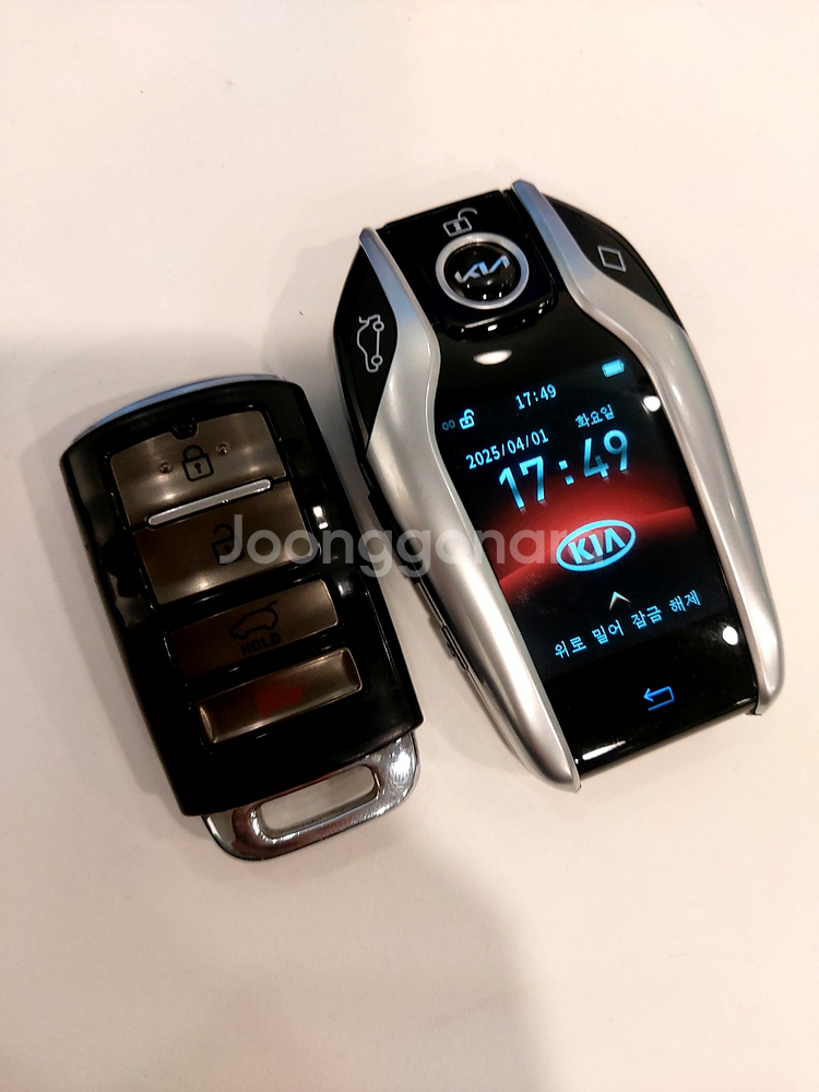쏘렌토 17년식, 기아 로고 포함 LCD 스마트키로 업그레이드--0