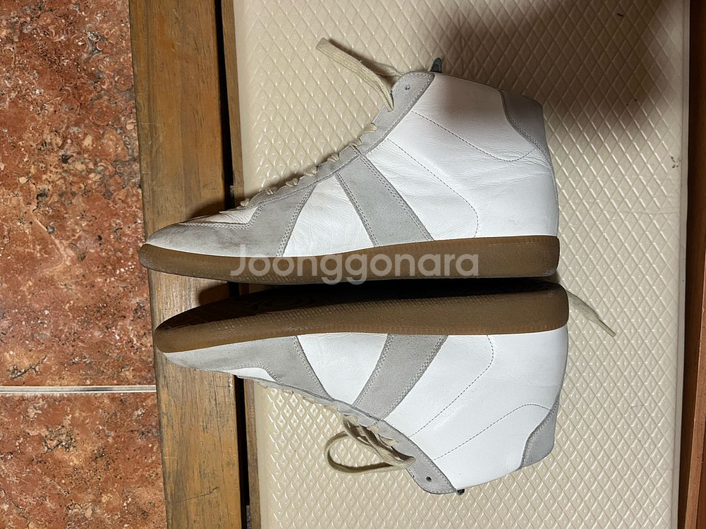 메종 마르지엘라 독일군 하이탑 스니커즈 43.5--1