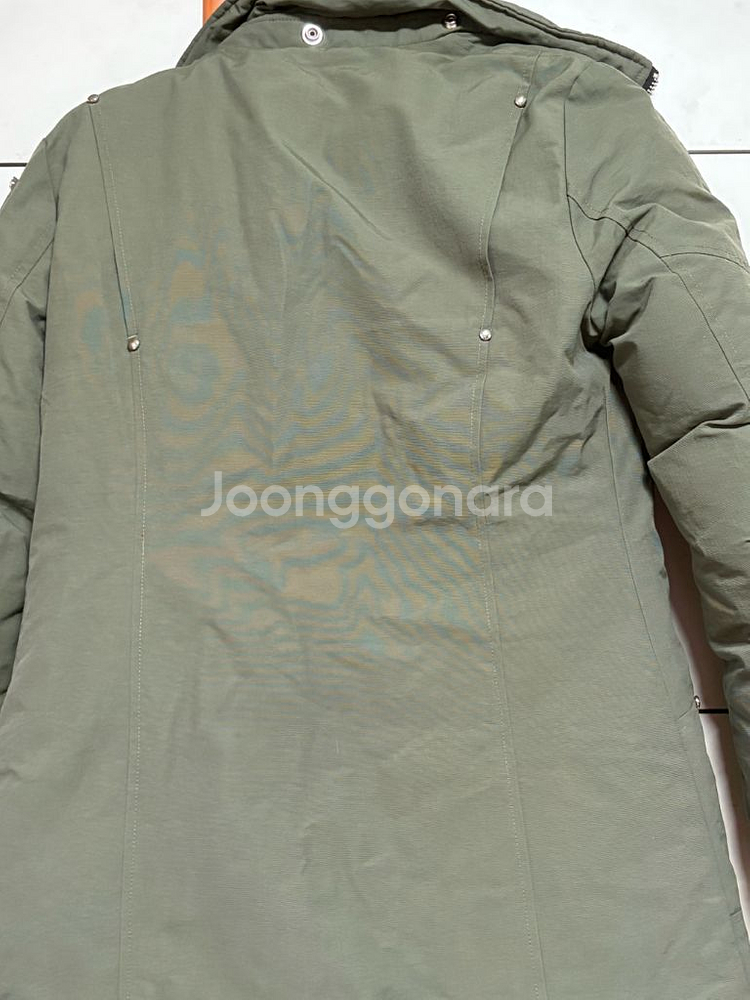 무스너클 카키색 여성 패딩 s--6