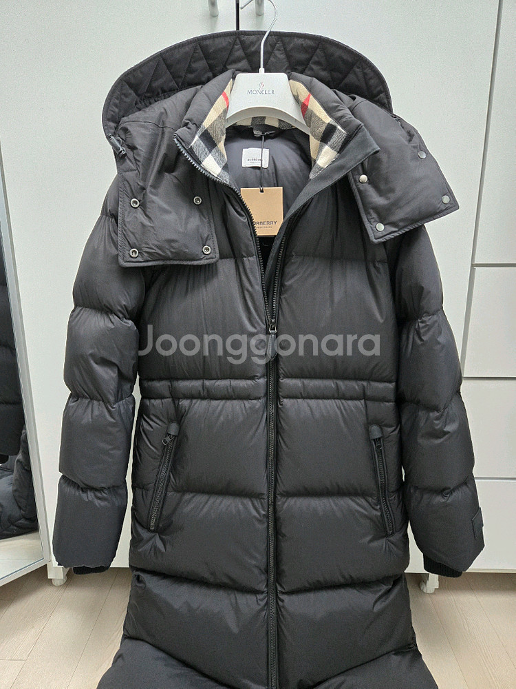 버버리 여성 롱패딩 브로드와스 XS 블랙 정55--0