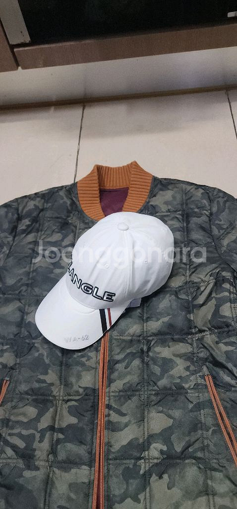 와이드앵글 XL 남자 스윙패딩 자켓/골프모자--3