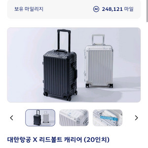 대한항공 x리더볼트 캐리어 20인치