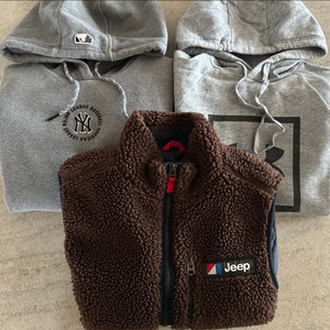 엠엘비 언더아머 지프 (기모후드티 조끼)일괄 160