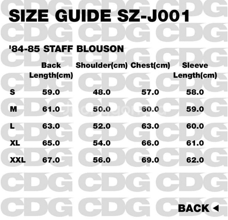 CDG 84-85 스태프 블루종 블랙 / XL--5