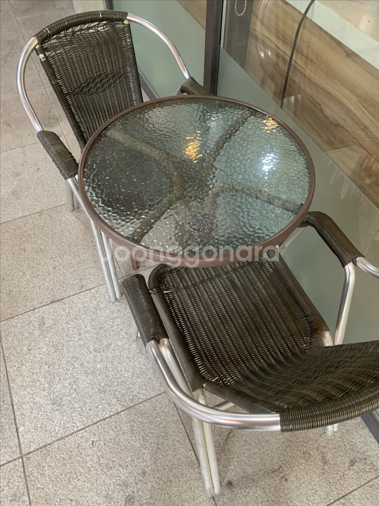 원형테이블 의자 세트--2