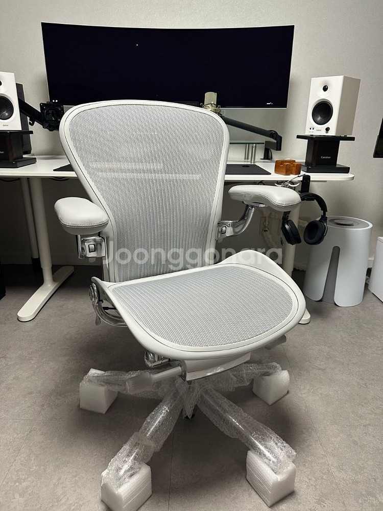 (시리얼정품) 허먼밀러 뉴에어론 풀펑션 cd 헤드레스트 포함--2