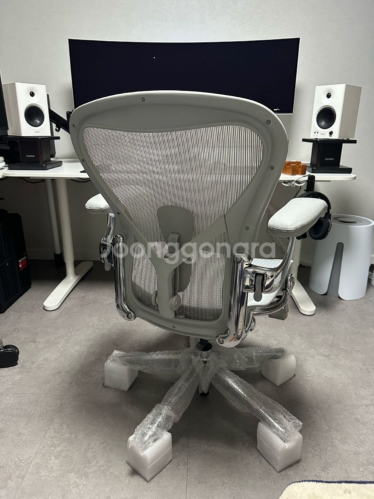 (시리얼정품) 허먼밀러 뉴에어론 풀펑션 cd 헤드레스트 포함--3