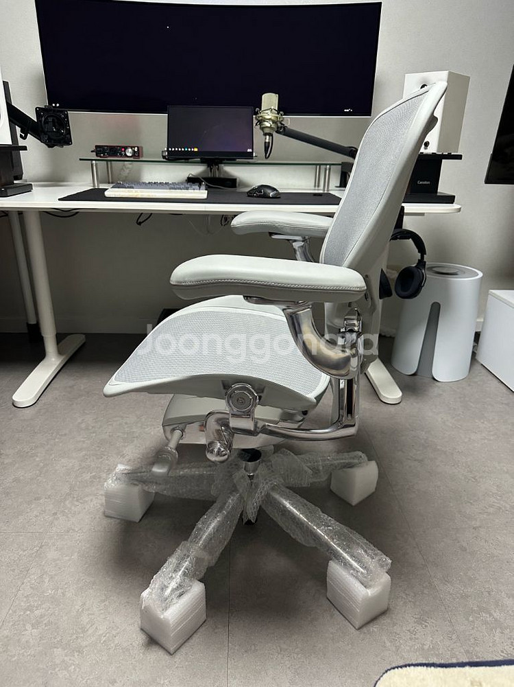 (시리얼정품) 허먼밀러 뉴에어론 풀펑션 cd 헤드레스트 포함--4