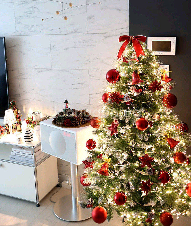 눈꽃트리 150~160cm+지네전구 5ea 판매합니다--5