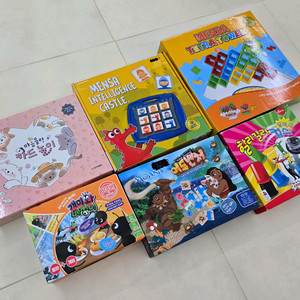 마음몰랑, 모아나, 개미와베짱이, 할리갈리, 멘사 보드게임 6개