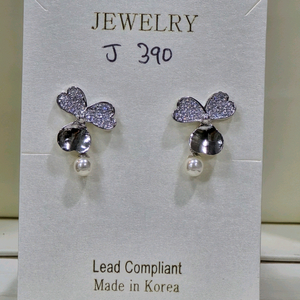 큐빅셋팅 925은침 귀걸이