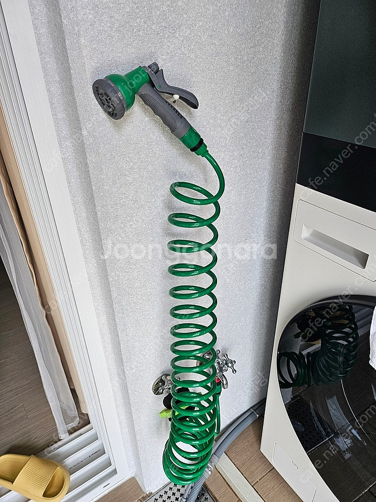 베란다 욕실 청소 호스 다기능 코일호스 스프링 물호수--1