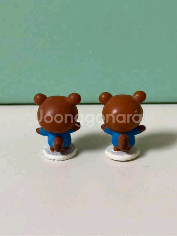 고전 동물의 숲 피규어 고전 동숲 피규어 콩돌밤돌 피규어 세트--1