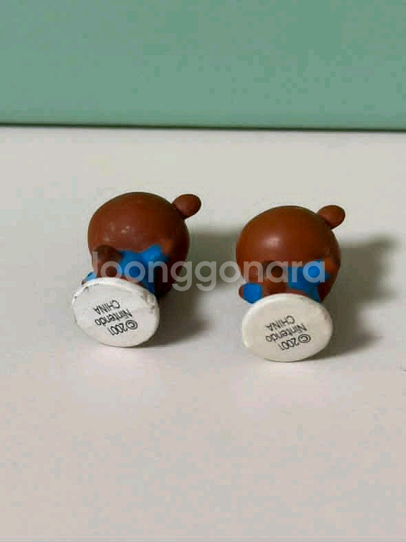 고전 동물의 숲 피규어 고전 동숲 피규어 콩돌밤돌 피규어 세트--2