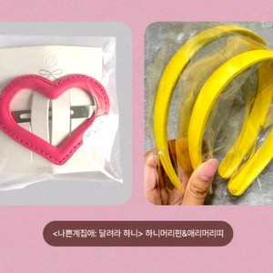 나쁜계 집애 달려라 하니 머리핀 애리 머리띠 굿즈 패키지 특전