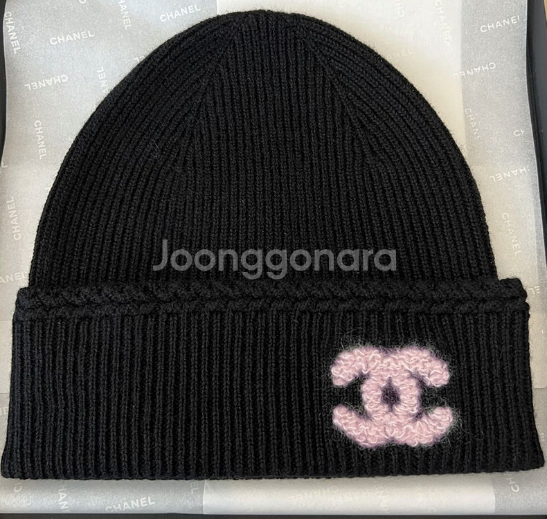 샤넬 CC로고 니트 비니--0