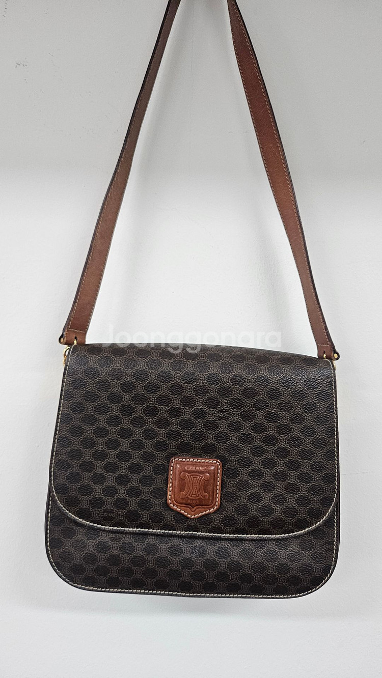 (정품)셀린느 빈티지 마카담 파리 라벨 크로스백--0