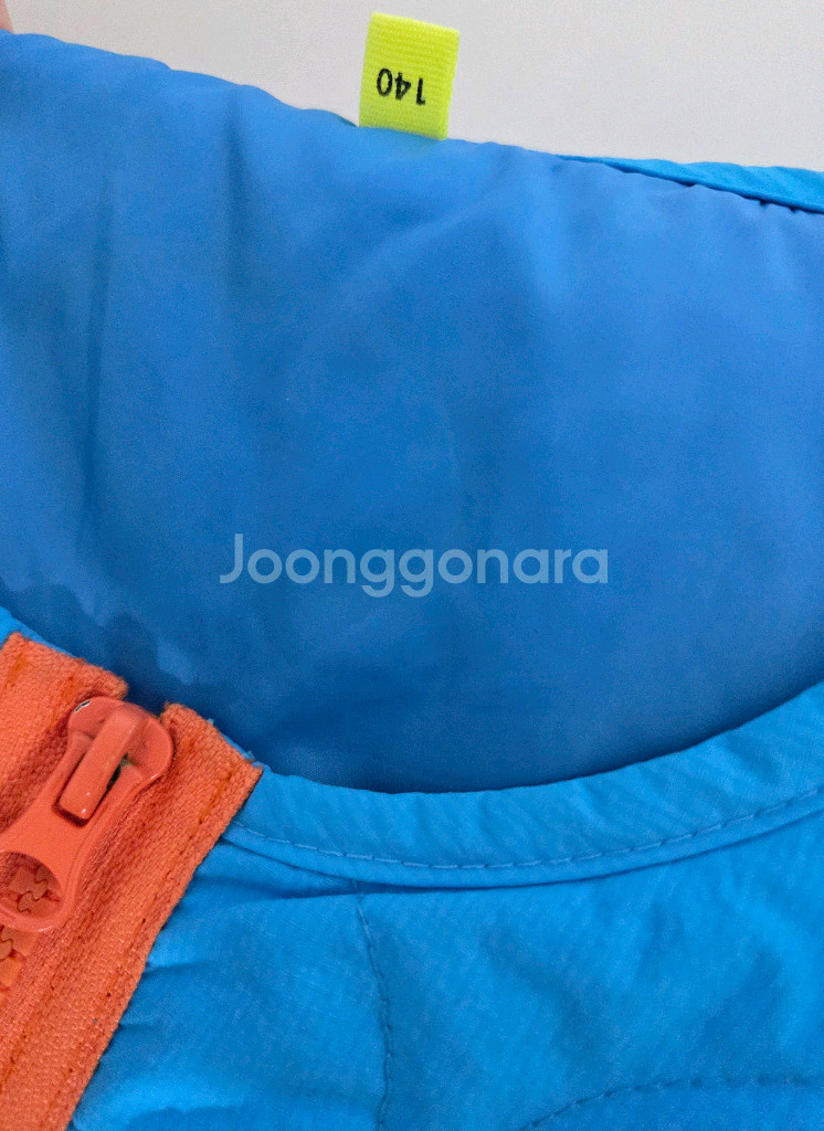 히로 블랭크 스웨트셔츠 150 조거팬츠140 퀼팅자켓 겨깔 블루 140( 비니 새제품증정)4종세트--6